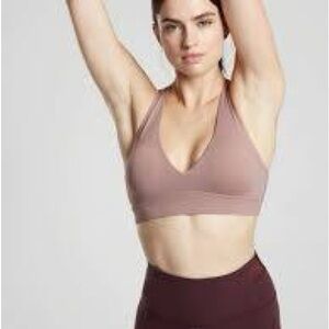 Athleta Yin Dogwood Mauve Sports Bra